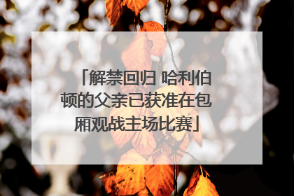 解禁回归 哈利伯顿的父亲已获准在包厢观战主场比赛