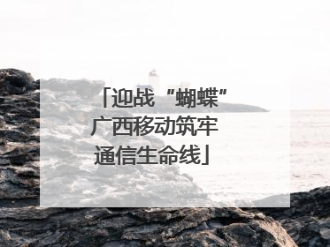 迎战“蝴蝶” 广西移动筑牢通信生命线