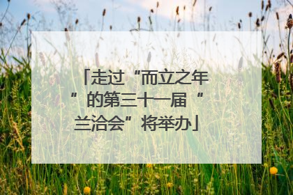 走过“而立之年”的第三十一届“兰洽会”将举办