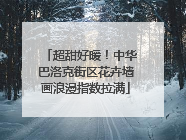 超甜好暖！中华巴洛克街区花卉墙画浪漫指数拉满