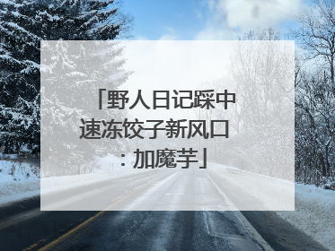野人日记踩中速冻饺子新风口：加魔芋