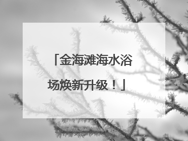 金海滩海水浴场焕新升级！