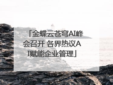 金蝶云苍穹AI峰会召开 各界热议AI赋能企业管理