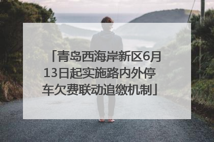 青岛西海岸新区6月13日起实施路内外停车欠费联动追缴机制