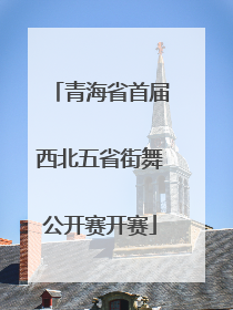青海省首届西北五省街舞公开赛开赛