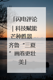 闪电评论｜科技赋能芒种胜景 齐鲁“三夏”画卷更壮美
