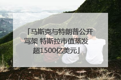 马斯克与特朗普公开骂架 特斯拉市值蒸发超1500亿美元