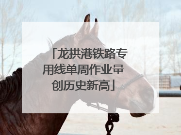 龙拱港铁路专用线单周作业量创历史新高