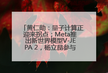 黄仁勋：量子计算正迎来拐点；Meta推出新世界模型V-JEPA 2，杨立昆参与开发丨全球科技早参