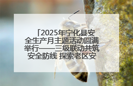 2025年宁化县安全生产月主题活动圆满举行——三级联动共筑安全防线 探索老区安全发展新路径