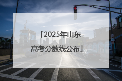 2025年山东高考分数线公布