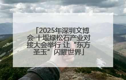 2025年深圳文博会·十堰绿松石产业对接大会举行 让“东方圣玉”闪耀世界