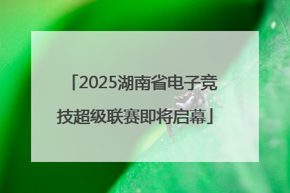 2025湖南省电子竞技超级联赛即将启幕