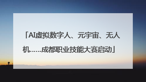 AI虚拟数字人、元宇宙、无人机……成都职业技能大赛启动