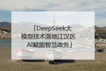 DeepSeek大模型技术落地江汉区 AI赋能智慧政务